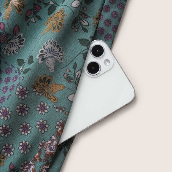 Bloomchic Chiffon Boho Print Wrap Belted Cami Dress - Picture 6 of 7